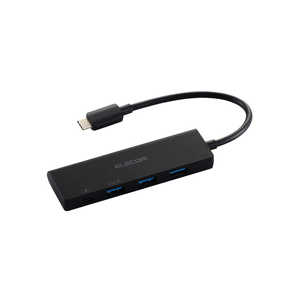 エレコム ELECOM USBHUB USB-C 5Gpbs USB-A×3 Type-C-×1 PD100W対応 バスパワー 4ポート U3HC-H040PBK エレコム ELECOM USBHUB USB-C 5Gpbs USB-A×3 Type-C-×1 PD100W対応 バスパワー 4ポート U3HC-H040PBK