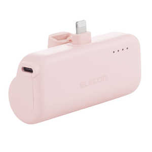 エレコム ELECOM 直挿しモバイルバッテリー 5000mAh 最大12W 入力(Type-C×1) 出力(Lightning×1) ピンク DE-C59L-5000PN エレコム ELECOM 直挿しモバイルバッテリー 5000mAh 最大12W 入力(Type-C×1) 出力(Lightning×1) ピンク DE-C59L-5000PN