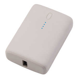 エレコム ELECOM モバイルバッテリー 10000mAh グレージュ DE-C56L-10000GB エレコム ELECOM モバイルバッテリー 10000mAh グレージュ DE-C56L-10000GB