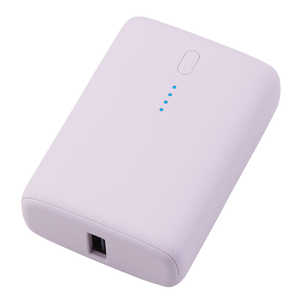 エレコム ELECOM モバイルバッテリー 10000mAh ラベンダー DE-C56L-10000PU エレコム ELECOM モバイルバッテリー 10000mAh ラベンダー DE-C56L-10000PU