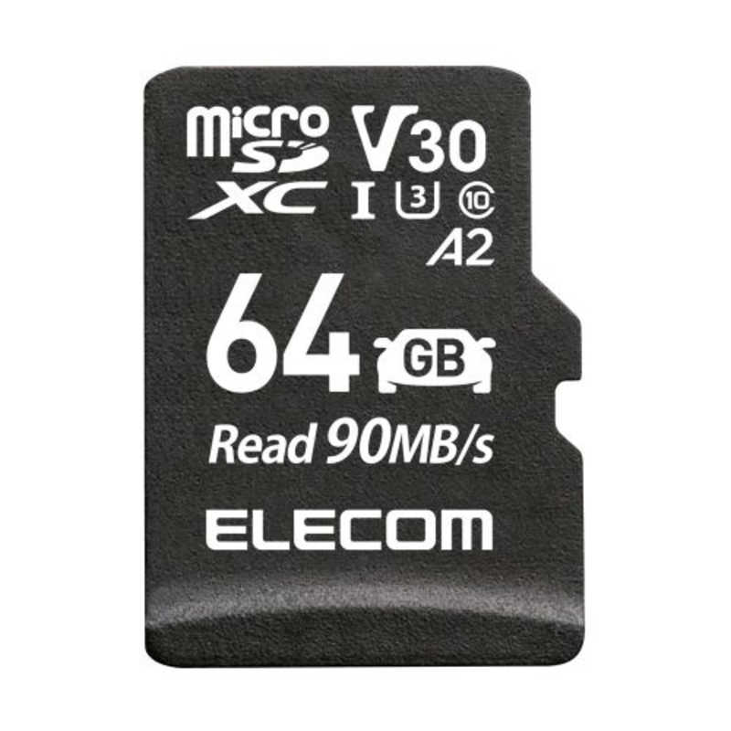 エレコム　ELECOM エレコム　ELECOM micro SDカード 64GB Class10 UHS-I U3 V30 A2 microSDXC 読込最大90MB/s MF-DRMR064GU13 MF-DRMR064GU13