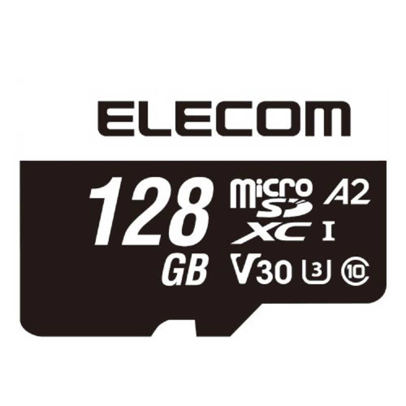 エレコム　ELECOM エレコム　ELECOM microSD カード 128GB Class10 UHS-I U3 V30 A2 4K microSDXC 読込最大95MB/s MF-MS128GU13A2R MF-MS128GU13A2R