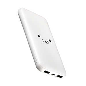 エレコム ELECOM 薄型コンパクトモバイルバッテリー 10000mAh 入力(Type-C×1 micro-B×1) 出力(Type-C×1 USB-A×2) しろちゃん DEC6610000WF エレコム ELECOM 薄型コンパクトモバイルバッテリー 10000mAh 入力(Type-C×1 micro-B×1) 出力(Type-C×1 USB-A×2) しろちゃん DEC6610000WF