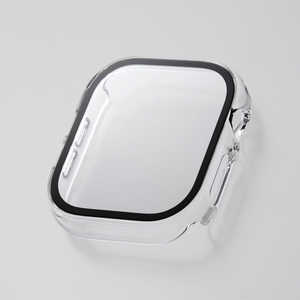 エレコム ELECOM アップルウォッチ カバー ［46mm］ フルカバー ケース 強化ガラス ゴリラガラス クリア AW-24AFCGOCR