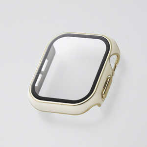 エレコム ELECOM アップルウォッチ カバー ［42mm］ フルカバー ケース ゴールドライン ＆me ホワイト AW-24BFCGJWH