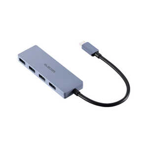 エレコム ELECOM USB Type-C ハブ USB3.2 Gen1 USB-A ×4 バスパワー コンパクト 薄型 ケーブル長15cm ネイビー U3HC-H040XNV エレコム ELECOM USB Type-C ハブ USB3.2 Gen1 USB-A ×4 バスパワー コンパクト 薄型 ケーブル長15cm ネイビー U3HC-H040XNV