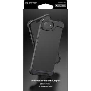エレコム ELECOM iPhone 16e アルミバンパー メタリック ブラック PMA25SALBP1 エレコム ELECOM iPhone 16e アルミバンパー メタリック ブラック PMA25SALBP1