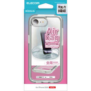 エレコム ELECOM iPhone 16e ハイブリッドケース MUBRAIN ホワイト×クリア PMA25SHVAIR2WH エレコム ELECOM iPhone 16e ハイブリッドケース MUBRAIN ホワイト×クリア PMA25SHVAIR2WH