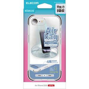 エレコム ELECOM iPhone 16e ハイブリッドケース MUBRAIN クリアxクリア PMA25SHVAIRCR エレコム ELECOM iPhone 16e ハイブリッドケース MUBRAIN クリアxクリア PMA25SHVAIRCR