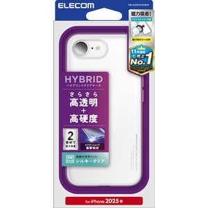 エレコム ELECOM iPhone 16e ハイブリッドケース シルキー メタルステッカー付 クリア PMA25SHVCKMCR エレコム ELECOM iPhone 16e ハイブリッドケース シルキー メタルステッカー付 クリア PMA25SHVCKMCR
