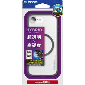 エレコム ELECOM iPhone 16e ハイブリッドケース フレームカラー MAGKEEP チャコールグレー PMA25SMAG03GY エレコム ELECOM iPhone 16e ハイブリッドケース フレームカラー MAGKEEP チャコールグレー PMA25SMAG03GY
