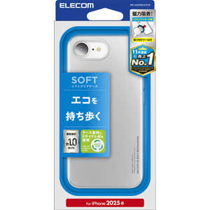エレコム ELECOM iPhone 16e ソフトケース リサイクル素材 メタルステッカー付 クリア PMA25SREUCTCR エレコム ELECOM iPhone 16e ソフトケース リサイクル素材 メタルステッカー付 クリア PMA25SREUCTCR