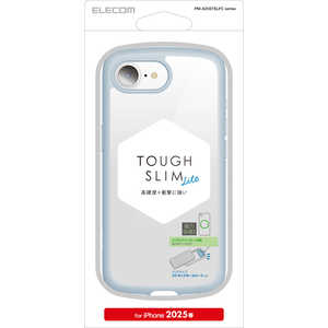エレコム ELECOM iPhone 16e TOUGH SLIM LITE フレーム メタルステッカー ライトブルー PMA25STSLFCBU エレコム ELECOM iPhone 16e TOUGH SLIM LITE フレーム メタルステッカー ライトブルー PMA25STSLFCBU