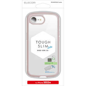 エレコム ELECOM iPhone 16e TOUGH SLIM LITE フレーム メタルステッカー付 ピンク PMA25STSLFCPN エレコム ELECOM iPhone 16e TOUGH SLIM LITE フレーム メタルステッカー付 ピンク PMA25STSLFCPN