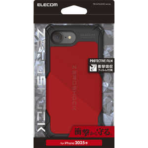 エレコム ELECOM iPhone 16e ZEROSHOCK レッド PMA25SZERORD エレコム ELECOM iPhone 16e ZEROSHOCK レッド PMA25SZERORD