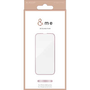 エレコム ELECOM iPhone 16e ガラスフィルム &me フレーム付 高透明 メタリックピンク PMA25SFLGFPNM エレコム ELECOM iPhone 16e ガラスフィルム &me フレーム付 高透明 メタリックピンク PMA25SFLGFPNM