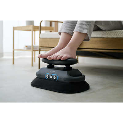 リフレッシュビート 振動ケア コードレス ( 足 / 足裏 / ふくらはぎ / 太もも / 腰 ) アタッチメント3種 モード3種 強度3種 減音パッド付 エクリア グレー エレコム ELECOM リフレッシュビート 振動ケア コードレス 足 / 足裏