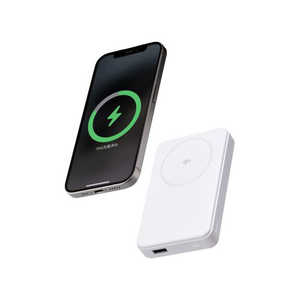 エレコム ELECOM モバイルバッテリー 大容量 10000mAh マグネット式 Qi2 最大15W PSE適合 機内持ち込み可 ( MagSafe 対応 iPhone 各種対応 ) ホワイト DE-C67-10 エレコム ELECOM モバイルバッテリー 大容量 10000mAh マグネット式 Qi2 最大15W PSE適合 機内持ち込み可 ( MagSafe 対応 iPhone 各種対応 ) ホワイト DE-C67-10
