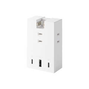 エレコム ELECOM 電源タップ USB タップ 直挿し コンセント 3口 Type-C ×2 USB-A ×1 コンパクト 雷ガード ほこり防止シャッター 絶縁キャップ PSE適合 ホワイ エレコム ELECOM 電源タップ USB タップ 直挿し コンセント 3口 Type-C ×2 USB-A ×1 コンパクト 雷ガード ほこり防止シャッター 絶縁キャップ PSE適合 ホワイ