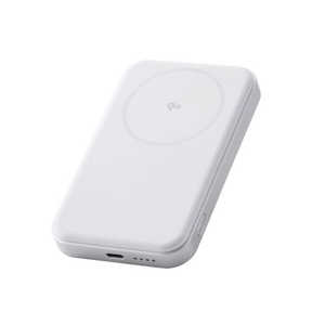 エレコム ELECOM マグネット式 モバイルバッテリー Qi2 ワイヤレス充電 / USB充電 両対応 5000mAh 最大15W PSE適合 ( MagSafe 対応 iPhone 等対応 ) ケーブル付 エレコム ELECOM マグネット式 モバイルバッテリー Qi2 ワイヤレス充電 / USB充電 両対応 5000mAh 最大15W PSE適合 ( MagSafe 対応 iPhone 等対応 ) ケーブル付