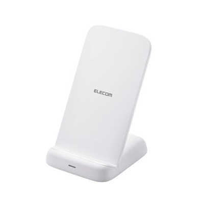 エレコム ELECOM ワイヤレス充電器 Qi認証 充電スタンド 高速充電 横