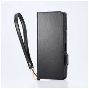 エレコム ELECOM AQUOS wish5/ソフトレザーケース/磁石付/耐衝撃/ハンドストラップ付 PM-S251PLFY4BK エレコム ELECOM AQUOS wish5/ソフトレザーケース/磁石付/耐衝撃/ハンドストラップ付 PM-S251PLFY4BK