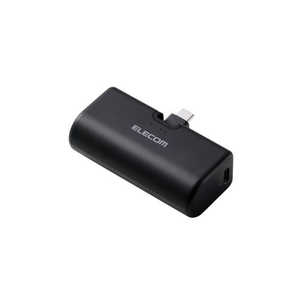 エレコム ELECOM モバイルバッテリー 5000mAh 小型 軽量 USB-C端子一体型 ケーブルレス 折りたたみコネクター PSE適合 機内持込可 DE-C57L-5000BK エレコム ELECOM モバイルバッテリー 5000mAh 小型 軽量 USB-C端子一体型 ケーブルレス 折りたたみコネクター PSE適合 機内持込可 DE-C57L-5000BK