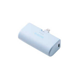 GR ELECOM oCobe[ 5000mAh ^ y Lightning[q̌^ P[uX ܂肽݃RlN^[ ( Lightning|[g iPhone [d ) PSEK