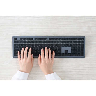 エレコム ELECOM フルサイズ ワイヤレスキーボード Bluetooth ＆ 無線