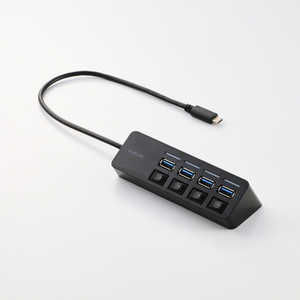 エレコム ELECOM USB Type-C ハブ USB3.2 Gen1 USB-A ×4 バスパワー 個別スイッチ マグネット付 ( USB-C ポート搭載 ) ブラック U3HC-S040BK エレコム ELECOM USB Type-C ハブ USB3.2 Gen1 USB-A ×4 バスパワー 個別スイッチ マグネット付 ( USB-C ポート搭載 ) ブラック U3HC-S040BK