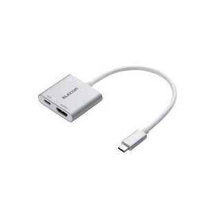 エレコム ELECOM USB Type-C HDMI 変換アダプタ PD100W充電ポート搭載 4K対応 ( USB-Cポート搭載 iPhone iPad MacBook 等対応 ) ミラーリング 大画面出力 シルバ エレコム ELECOM USB Type-C HDMI 変換アダプタ PD100W充電ポート搭載 4K対応 ( USB-Cポート搭載 iPhone iPad MacBook 等対応 ) ミラーリング 大画面出力 シルバ