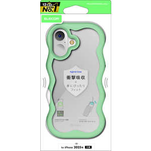 エレコム ELECOM iPhone 17ケース ハイブリッドケース フラームカラー ウェーブ メタルリング付 グリーン PMA25AFCWAVEGN エレコム ELECOM iPhone 17ケース ハイブリッドケース フラームカラー ウェーブ メタルリング付 グリーン PMA25AFCWAVEGN