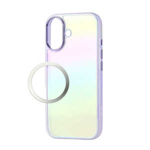 エレコム ELECOM iPhone 17ケース ハイブリッドケース オーロラカラー メタルリング付 パープル PMA25AHVCAPU