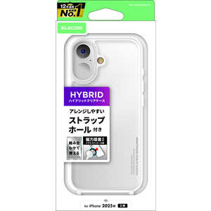 エレコム ELECOM iPhone 17ケース ハイブリッドケース ストラップホール付キ メタルリング付 クリア PMA25AHVCKSHCR エレコム ELECOM iPhone 17ケース ハイブリッドケース ストラップホール付キ メタルリング付 クリア PMA25AHVCKSHCR