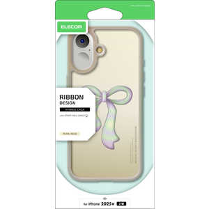 エレコム ELECOM iPhone 17ケース ハイブリッドケース リボン カフェオレ PMA25AHVRIBE エレコム ELECOM iPhone 17ケース ハイブリッドケース リボン カフェオレ PMA25AHVRIBE
