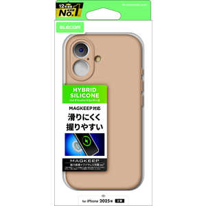 エレコム ELECOM iPhone 17ケース ハイブリッドケース シリコン MAGKEEP カフェオレ PMA25AHVSCMGBE エレコム ELECOM iPhone 17ケース ハイブリッドケース シリコン MAGKEEP カフェオレ PMA25AHVSCMGBE