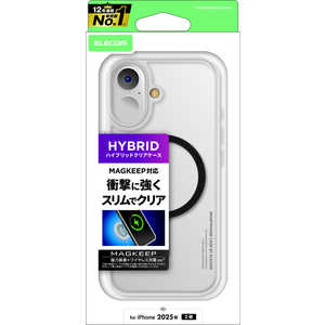エレコム ELECOM iPhone 17ケース ハイブリッドケース MAGKEEP ブラック PMA25AMAG02BK エレコム ELECOM iPhone 17ケース ハイブリッドケース MAGKEEP ブラック PMA25AMAG02BK