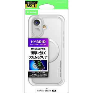 エレコム ELECOM iPhone 17ケース ハイブリッドケース MAGKEEP ホワイト PMA25AMAG02WH エレコム ELECOM iPhone 17ケース ハイブリッドケース MAGKEEP ホワイト PMA25AMAG02WH