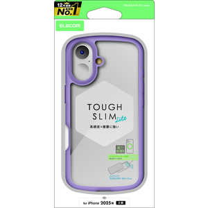 エレコム ELECOM iPhone 17ケース TOUGH SLIM LITE フレームカラー メタルリング付 パープル PMA25ATSLFCPU エレコム ELECOM iPhone 17ケース TOUGH SLIM LITE フレームカラー メタルリング付 パープル PMA25ATSLFCPU