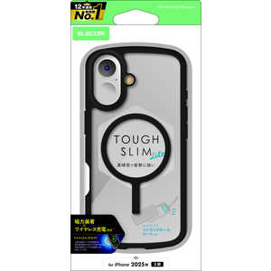 GR ELECOM iPhone 17P[X TOUGH SLIM LITE t[J[ MAGKEEP ubN PMA25ATSLFCMBK