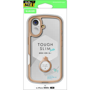 エレコム ELECOM iPhone 17ケース TOUGH SLIM LITE フレームカラー リング付 カフェオレ PMA25ATSLFCRBE エレコム ELECOM iPhone 17ケース TOUGH SLIM LITE フレームカラー リング付 カフェオレ PMA25ATSLFCRBE