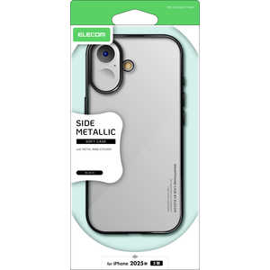 エレコム ELECOM iPhone 17ケース ソフトケース サイドメッキ メタルリング付 ブラック PMA25AUCTMBK エレコム ELECOM iPhone 17ケース ソフトケース サイドメッキ メタルリング付 ブラック PMA25AUCTMBK