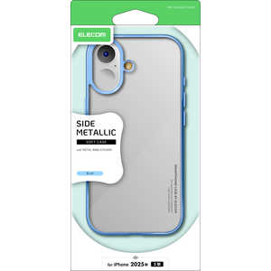 エレコム ELECOM iPhone 17ケース ソフトケース サイドメッキ メタルリング付 ブルー PMA25AUCTMBU エレコム ELECOM iPhone 17ケース ソフトケース サイドメッキ メタルリング付 ブルー PMA25AUCTMBU