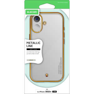 エレコム ELECOM iPhone 17ケース ソフトケース &me メタリックライン メタルリング付 グレージュ PMA25AUCTMLGB エレコム ELECOM iPhone 17ケース ソフトケース &me メタリックライン メタルリング付 グレージュ PMA25AUCTMLGB