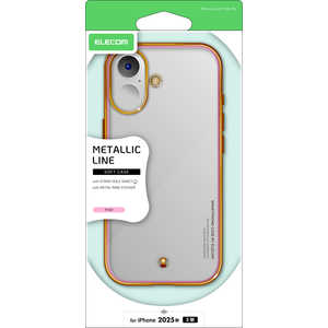 エレコム ELECOM iPhone 17ケース ソフトケース &me メタリックライン メタルリング付 ピンク PMA25AUCTMLPN エレコム ELECOM iPhone 17ケース ソフトケース &me メタリックライン メタルリング付 ピンク PMA25AUCTMLPN