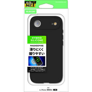 エレコム ELECOM iPhone Airケース ハイブリッドケース シリコン MAGKEEP ブラック PMA25BHVSCMGBK エレコム ELECOM iPhone Airケース ハイブリッドケース シリコン MAGKEEP ブラック PMA25BHVSCMGBK