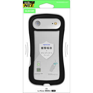 GR ELECOM iPhone AirP[X GRIP t[J[ ^Ot ubN PMA25BGRPFCBK