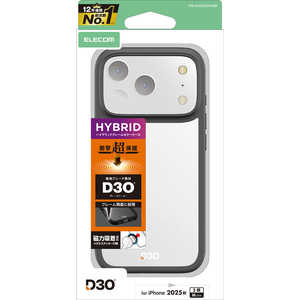 エレコム ELECOM iPhone 17 Proケース D3O フレームカラー メタルリング付 ブラック PMA25CD3OFCBK エレコム ELECOM iPhone 17 Proケース D3O フレームカラー メタルリング付 ブラック PMA25CD3OFCBK