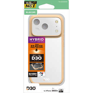 GR ELECOM iPhone 17 ProP[X D3O t[J[ ^Ot JtFI PMA25CD3OFCBE