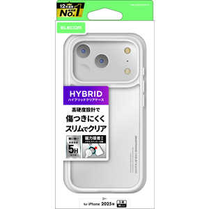 エレコム ELECOM iPhone 17 Proケース ハイブリッドケース メタルリング付 クリア PMA25CHVCKCR エレコム ELECOM iPhone 17 Proケース ハイブリッドケース メタルリング付 クリア PMA25CHVCKCR